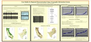 Case Studies for Regional Characterization Using a Geographic Information System