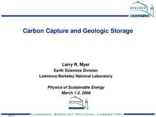 Carbon Capture and Geologic Storage