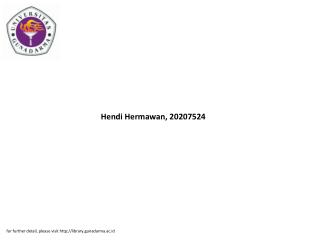 Hendi Hermawan, 20207524