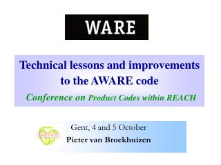 Technical lessons and improvements to the AWARE code Conference on Product Codes within REACH