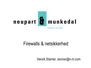 Firewalls &amp; netsikkerhed