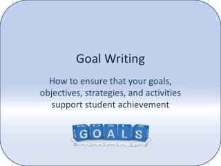 Goal Writing