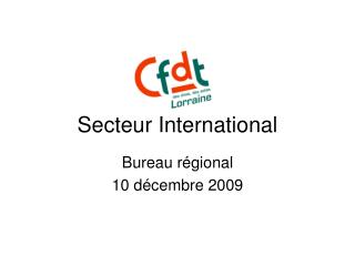 Secteur International