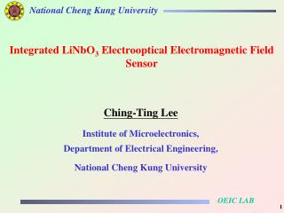 Ching-Ting Lee Institute of Microelectronics, Department of Electrical Engineering,