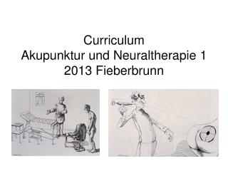 Curriculum Akupunktur und Neuraltherapie 1 2013 Fieberbrunn