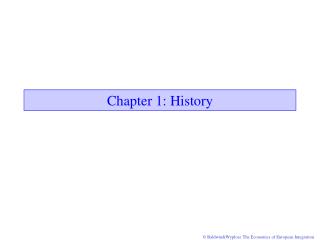 Chapter 1: History