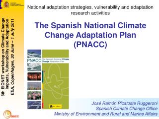 National adaptation strategies, vulnerability and adaptation research activities