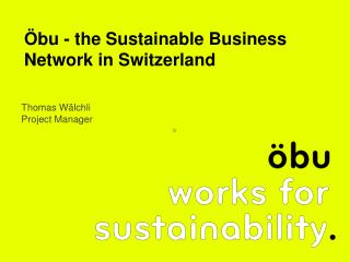 Öbu - the Sustainable Business Network in Switzerland