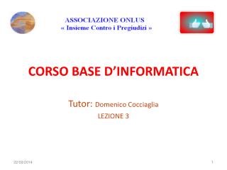 CORSO BASE D’INFORMATICA