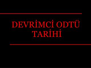 DEVRİMCİ ODTÜ