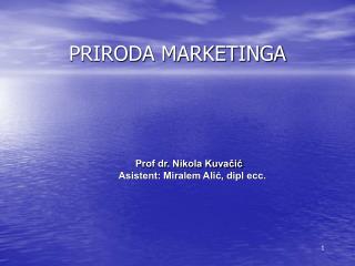 PRIRODA MARKETINGA