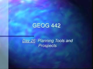 GEOG 442