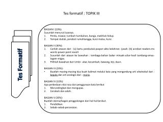 Tes formatif : TOPIK III