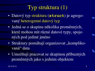 Typ struktura (1)