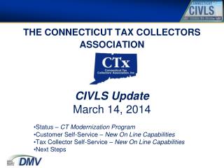 THE CONNECTICUT TAX COLLECTORS ASSOCIATION