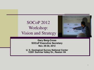 SOCoP 2012 Workshop: Vision and Strategy