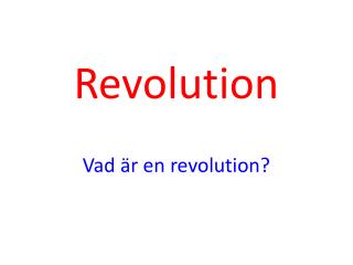 Revolution