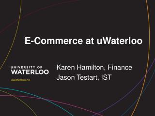 E-Commerce at uWaterloo