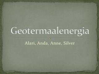 Geotermaalenergia