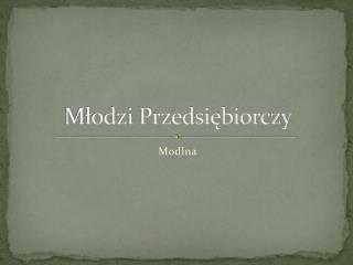 Młodzi Przedsiębiorczy