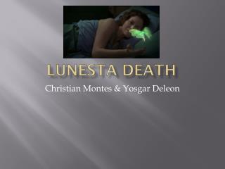 Lunesta death