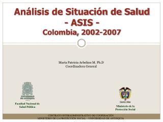 Análisis de Situación de Salud - ASIS - Colombia, 2002-2007