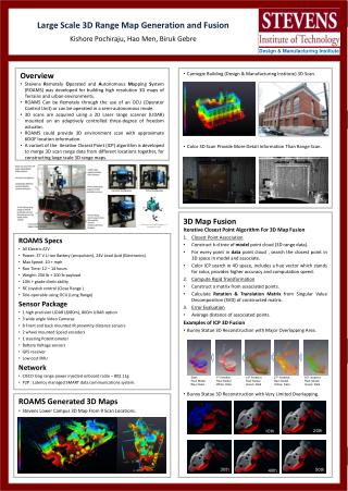 Large Scale 3D Range Map Generation and Fusion d Kishore Pochiraju, Hao Men, Biruk Gebre