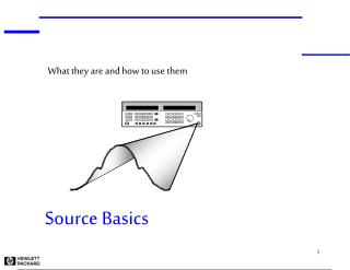 Source Basics