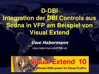 D-DBI Integration der DBI Controls aus Sedna in VFP am Beispiel von Visual Extend