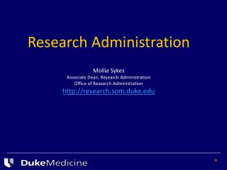 Sponsored Projects and Research Related Policies