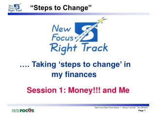 …. Taking ‘steps to change’ in my finances