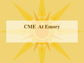 CME At Emory