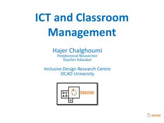 ICT and Classroom Management