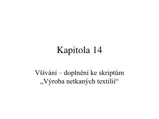 Kapitola 14