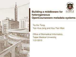 Building a middleware for heterogeneous OpenCourseware metadata systems