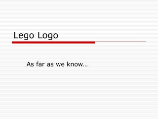 Lego Logo