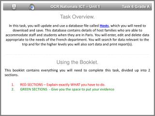 OCR Nationals ICT – Unit 1