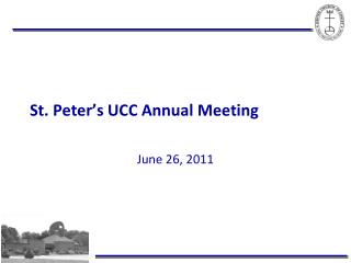 St. Peter’s UCC Annual Meeting