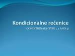 Kondicionalne recenice