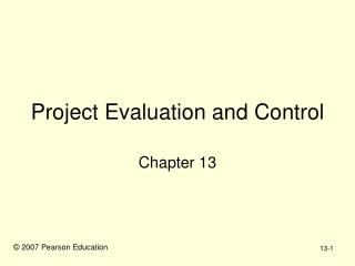 Project Evaluation and Control