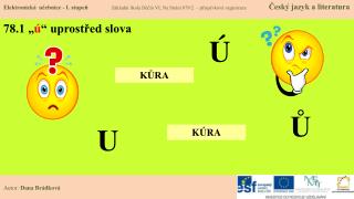 78.1 „ ú “ uprostřed slova