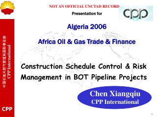 Construction Schedule Control &amp; Risk Management in BOT Pipeline Projects