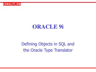 ORACLE 9i