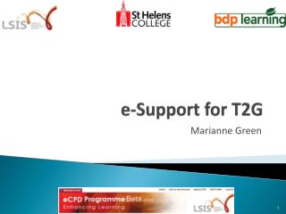 e-Support for T2G