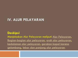 1. Alur Pelayaran