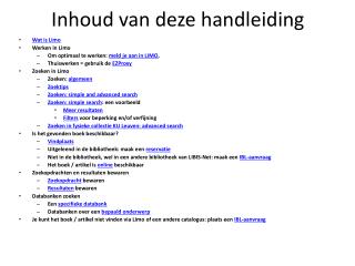 Inhoud van deze handleiding