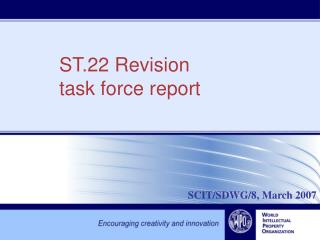 ST.22 Revision task force report