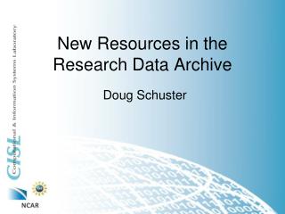 New Resources in the Research Data Archive