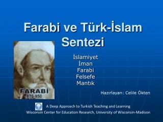 Farabi ve T ürk - İ slam S entezi