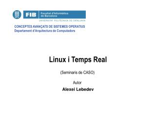 Linux i Temps Real